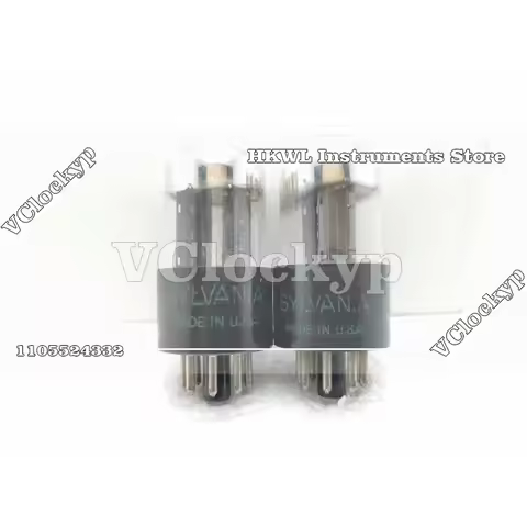 1PC Sylvania 6SN7 Vacuum Tube Thick Base White Top, Replace 6H8C 6N8P, Vintage Hifi Tube`
