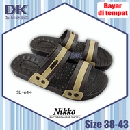DK Shoes - Nikko SL-614 M-XL / Sandal Laki Murah / Sandal Kuliah / Sandal Tahan Air / Sandal Kerja /