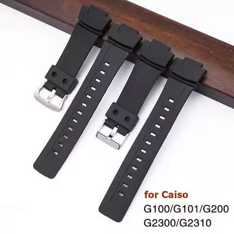 Resin Watch Strap for Casio G Shock G100 G-200/G-101/G-2310/G-2300 GW-2300 GW-2310 Sport Diving Wris