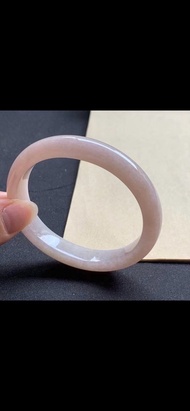 天然翡翠玉鐲 A玉手鐲玉鈪 • 橘粉珊瑚翡翠貴妃鐲