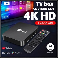 MXQ BOX PRO Latest Version 13.0 Unlock Full Channel Smart TV Supports 5G WIFI 16+256GB Unlock Full C