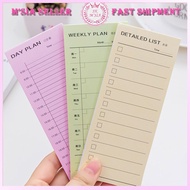 Hourly Daily Weekly Planner Note Sheets Set 30 Sheets
