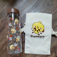 Piyomaru Tupperware with beg/water bottle with carrier/ 水瓶