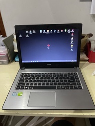 laptop acer e5 476g i5 8250u + MX150 + RAM 12 gb