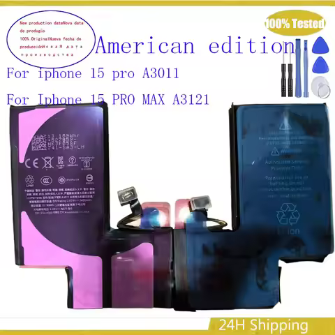For iphone 15 pro A3011 (US Version) Battery A3121 For Iphone 15 PRO MAX Battery (American edition) 