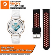Finchy silicone strap huawei watch GT 5 pro 42mm Nike Two Tone Replacement rubber Wristband