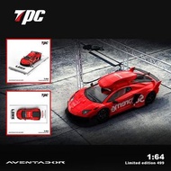 TPC 1:64合金模型！Aventador，紅色 LP700-GT EVO , 啞膠力白色底座。