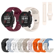 18mm 20mm 22mm Silicone Strap For Garmin Forerunner 265 255 255S 265S 245 245M 645 645M 55 158 Wristband Sport Bracelet Watch Band