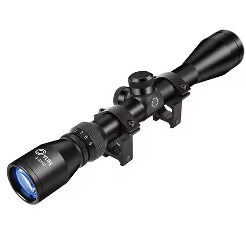 CVLIFE Rifle Scopes 3-9x40 Optics R4 Reticle Crosshair Scope with Scope Crosshair Mounts 20MM