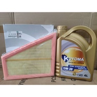 BMW 5/X1/Z series F07/F10/F11/F18/E84/E89-N52N/N20 13717582908 AIR FILTER + KOYOMA 5W30 SEMI  SYNTHE