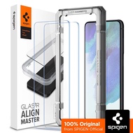 SPIGEN 2Pack Screen Protector for Samsung S21FE [Glas.tR Align Master] Auto-Alignment Installation T