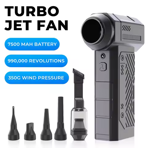 990000RPM Violent Fan 40MM Brushless Powerful Air Blower 9 Gears Speed Adjustable Turbo Jet Fan 350G