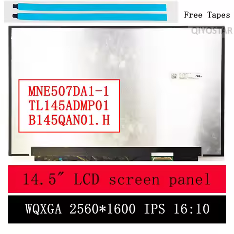 MNE507DA1-1 B145QAN01.H TL145ADMP01-00 IPS 14.5" Laptop LCD Screen Notebook Display Matrix Panel Rep