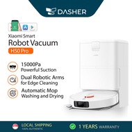 Xiaomi Smart Robot Vacuum H50 / H50 Pro | 15000Pa Powerful Suction | Auto Mop Wash & Dry | Smart Las