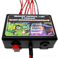 Modul Auto STROBO 8 CHANNEL Kolong Kanal Bak 12V - 24V