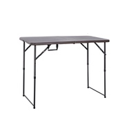 [ส่งกทม.+ปริมณฑล] โต๊ะพับแบบพกพา HDPE ขาปรับได้ 3 ระดับ FONTE รุ่น NZK-120H-BN ขนาด 120 x 60 x 90 ซม