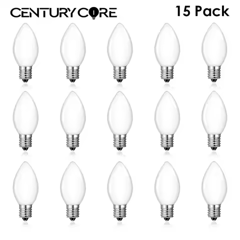Frosting C7 Led Bulb E14 220V E12 110V 0.5W Warm White Candle Bulbs Chandelier Crystal Lamp String L