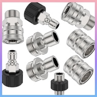 9Pcs Pressure Washer Adapter Set 5000 PSI Max 301 Stainless Steel Pressure Washer Connect Fitting SHOPCYC6663