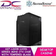SilverStone ‎SST-LD03B Lucid Series Mini-ITX Computer Case with Tempered Glass and Vertical Design LD03B