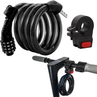 E Scooter Lock,Bike Lock Combination Lock Cable Compatible for Xiaomi M365/Max/GXL/Ninebot/Segway Sc