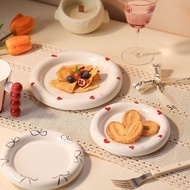 Korean Style ins Style Ceremonial Feeling Breakfast Plate Cake Plate