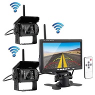 23cm Desktop Bus Wireless Surveillance System 4-Channel Camera Car Wireless Display Wireless Camera 