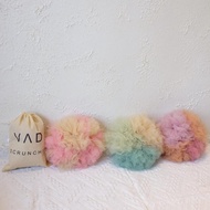YG4 Scrunchies Cepol Kuncir Rambut Hijab Wanita Jumbo Bahan Soft Tile atau Tule Premium Anti Pusing 