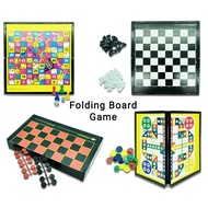 Mini Pocket Chess/Draught/Snake/Aeroplane Folding Board Game