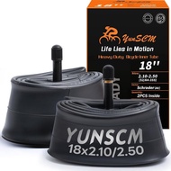 2-PCS Tiub Tayar Basikal Heavy Duty 18" 18x2.10/2.50 AV32mm Injap Schrader 52/64-355 Tiub Dalam 18 T