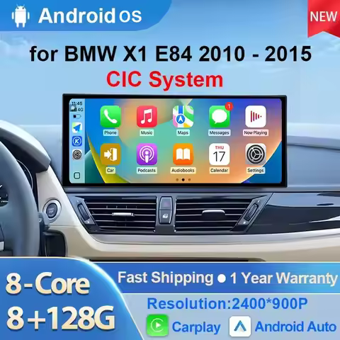 Carplay 4G for BMW X1 E84 2010 - 2015 CIC System Car Radio Video Multimedia Player Android 15 Stereo