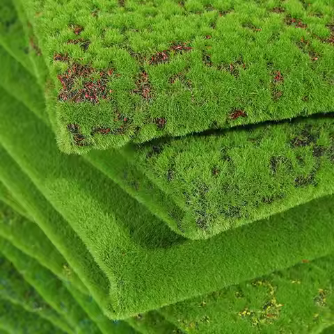 DIY Fake Moss Grass Turf Lifelike 50*50cm Artificial Moss Carpet No Watering Durable Simulation Moss