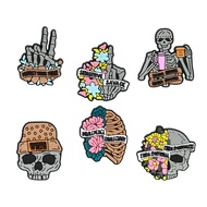 Shoes Halloween Skeleton Shoes Pvc Accessories Cartoon Diy Decoration