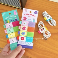 Penyusun Kabel Data Sos Coco Kartun Comel Pengurusan Kabel Pelbagai Fungsian Fon Telinga Pengikat Pi