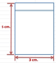 ถุงซิปล็อค/ถุงซิปใส 3x5cm. (100 ใบ/แพค)