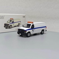 596 1: 64 Ford E-Series Vans-Los Angeles County Court Hospital 596-117 Alloy Car Model Gift