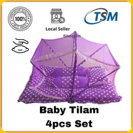 Set Tilam Baby Kelambu Berzip Baby Tilam Set Random Corak Tilam Bayi Kelambu Tilam Bedung Bayi Set T