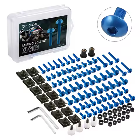155PCS Motorcycle Fairing Bolts Screws Nut Complete Kit For YAMAHA TENERE 700 MT07 MT 07 TMAX 500 TM