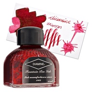 British Diamine Fountain Pen Ink Bottle, Diamine Maroon Ink Bottle 80ml