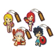 Elsa & Lucy Keychain-Fairy Tail G Prize Rubber-Erza Scarlet&Lucy Heartfilia]