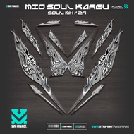 STRIPING MIO SOUL OLD MFX10/SOUL Z CARBON/STICKER SOUL OLD MX/STICKER SOUL CARBON STICKER SOUL 115