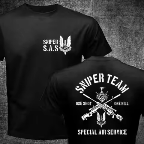New British United Kingdom Sas Special Forces Sniper Team Military T-Shirt Newest Men Funny T-Shirt