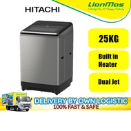 HITACHI 25KG INVERTER WASHING MACHINE SF-250ZFV - Built in Heater Dual Jet Series