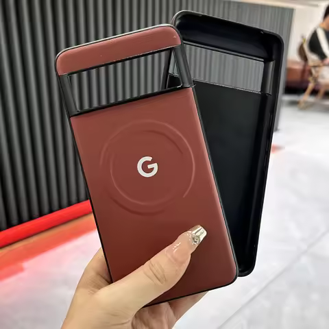 For Google Pixel 8 8Pro 8a 7 7Pro 7a Case Leather Soft PU Back Cover Magnetic Wireless Charging For 