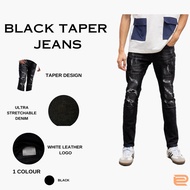 DC CLOTHING BLACK TAPER JEANS