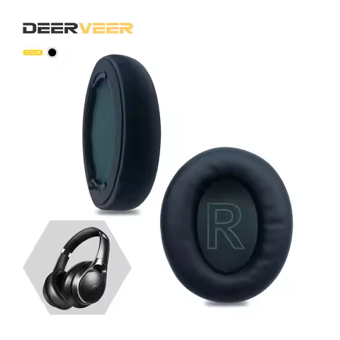 DEERVEER Replacement Earpad For Anker Soundcore Life Q20 Q20BT Headphones Memory Foam Ear Cushions E