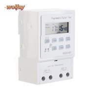 WOLFAY Digital Timer Switch, 30A Microcomputer Programmable Timer, Smart Home KG316T 1Min - 168H Aut