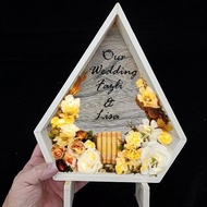 3D Fine Quality Box Frame/Frame Duit Hantaran/Mas Kahwin/Water Drop/9x12