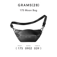 Grams(28) 175 Moon Bag - Pebbled Black