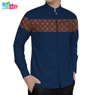 Ulikids Baju Kemeja Muslim Pria Lengan Panjang Motif Batik Koko Terbaru