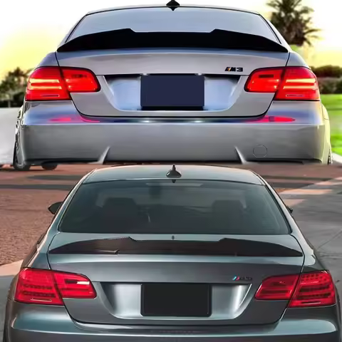 PSM Style for 2007-2013 BMW 3 Series E92 316i 328i 335i M3 Coupe 2Door Carbon Fiber Look Trunk Spoil